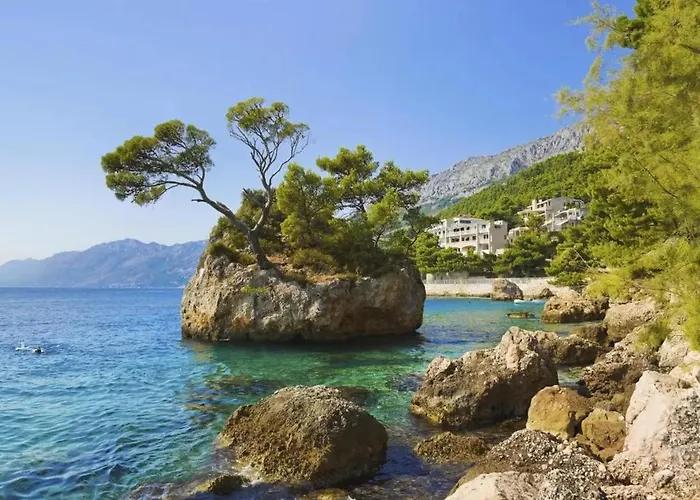 Sunceva Postelja - Luxury With Balcony And Side Sea View Brela